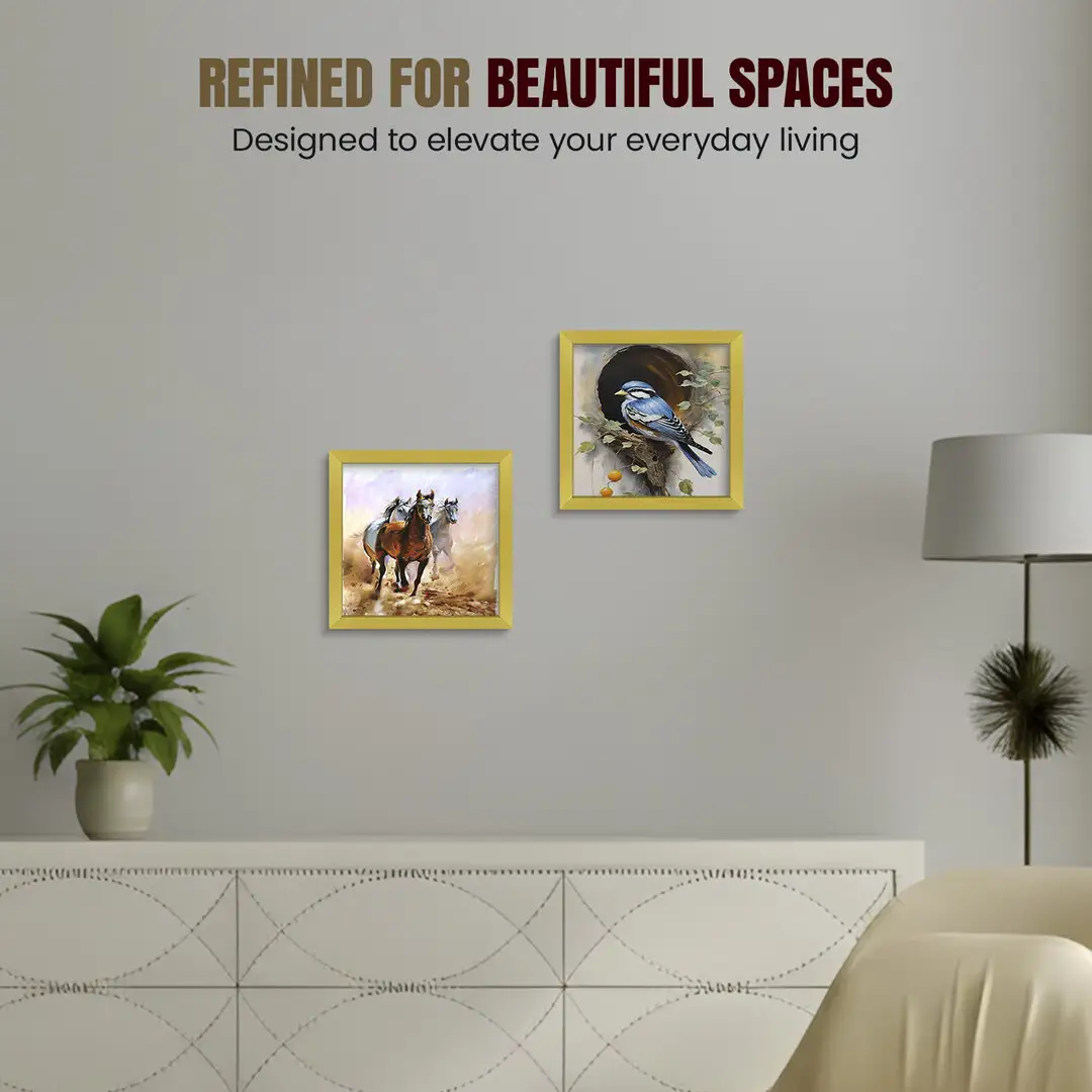 15x15cm Sleek Gold Picture Frame - Elegant Wall Or Desk Display thumbnail 2