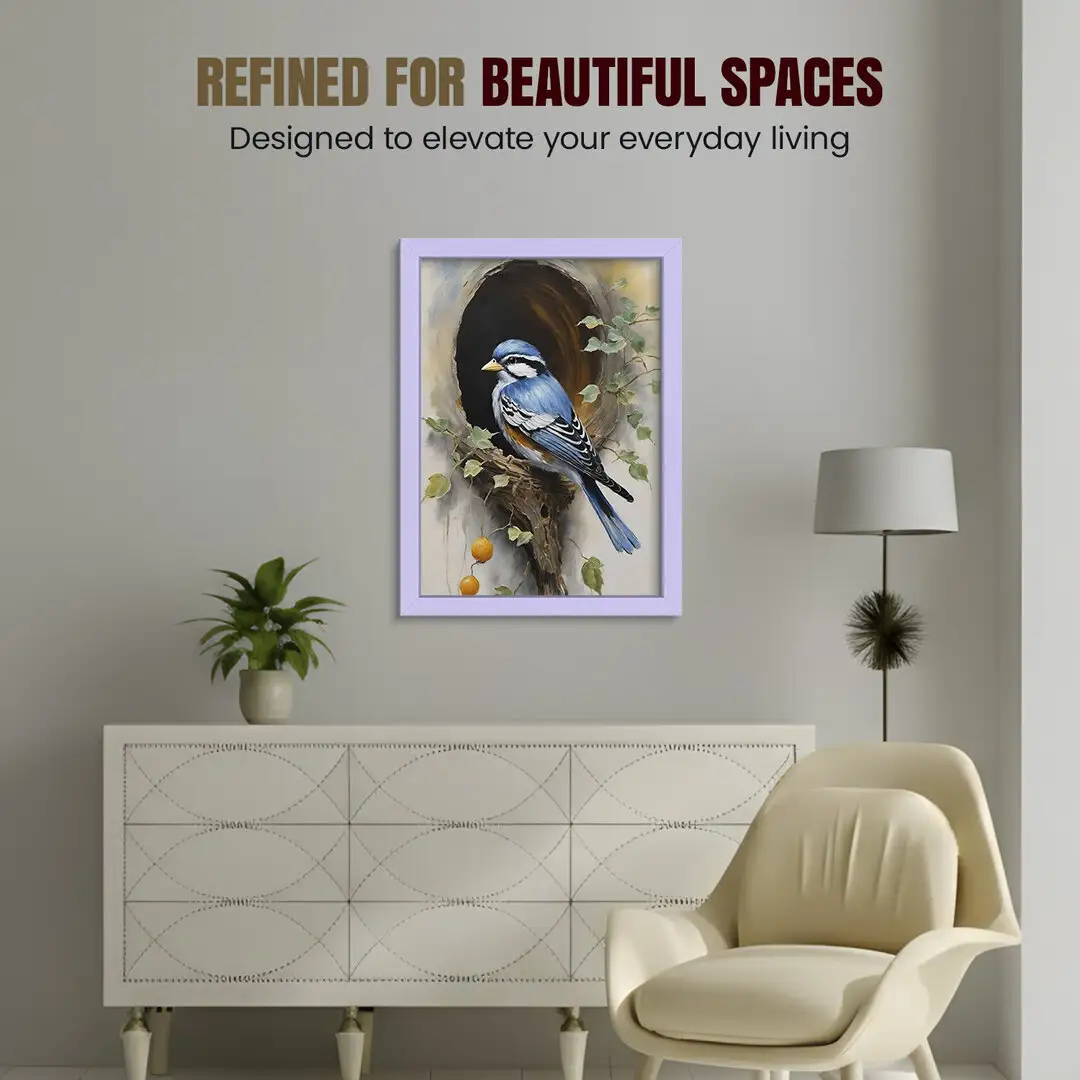 20x15" Sleek Purple Picture Frame With Clear Acrylic Front - For Premium Wall Decor thumbnail 2
