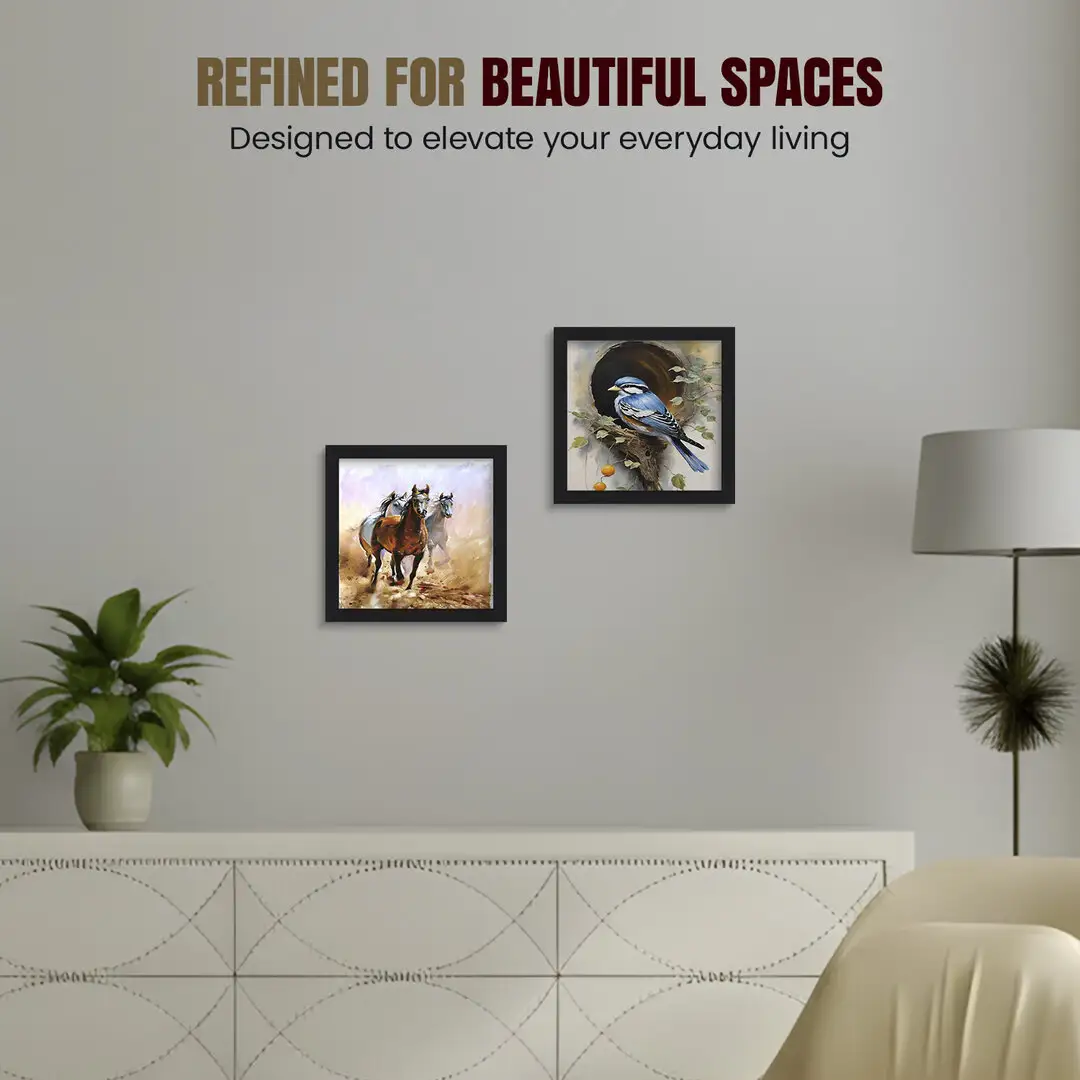 20x20cm Sleek Black Picture Frame With Clear Acrylic Front - For Premium Wall Decor thumbnail 2