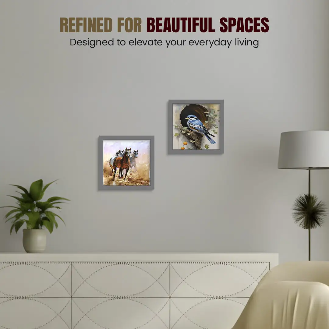 25x25cm Sleek Dark Grey Picture Frame With Clear Acrylic Front - For Premium Wall Decor thumbnail 2