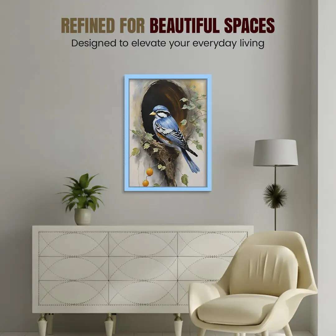 26x18" Sleek Baby Blue Picture Frame - Elegant Wall Or Desk Display thumbnail 2