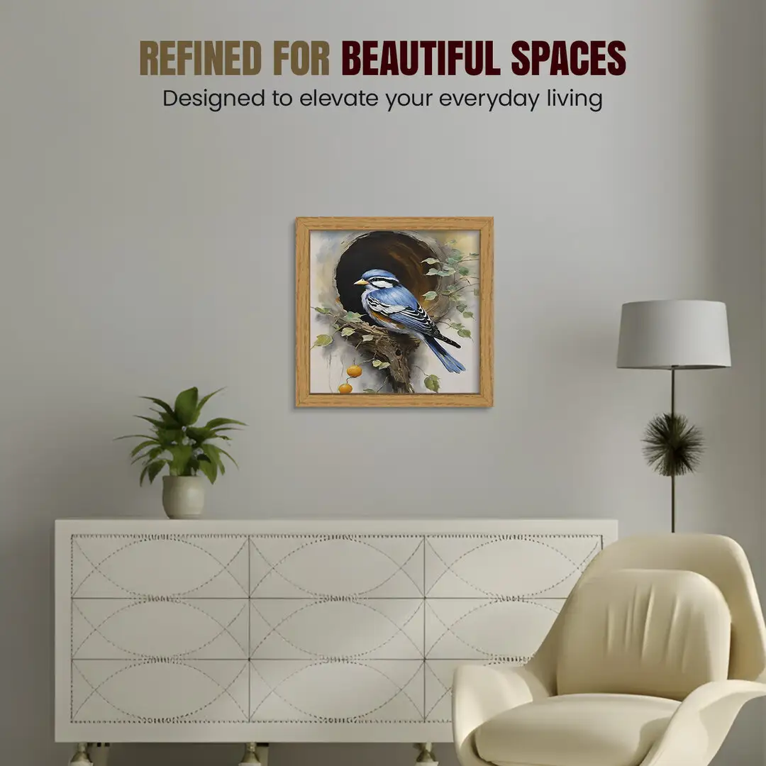 45x45cm Sleek Oak Picture Frame With Clear Acrylic Front - For Premium Wall Decor thumbnail 2