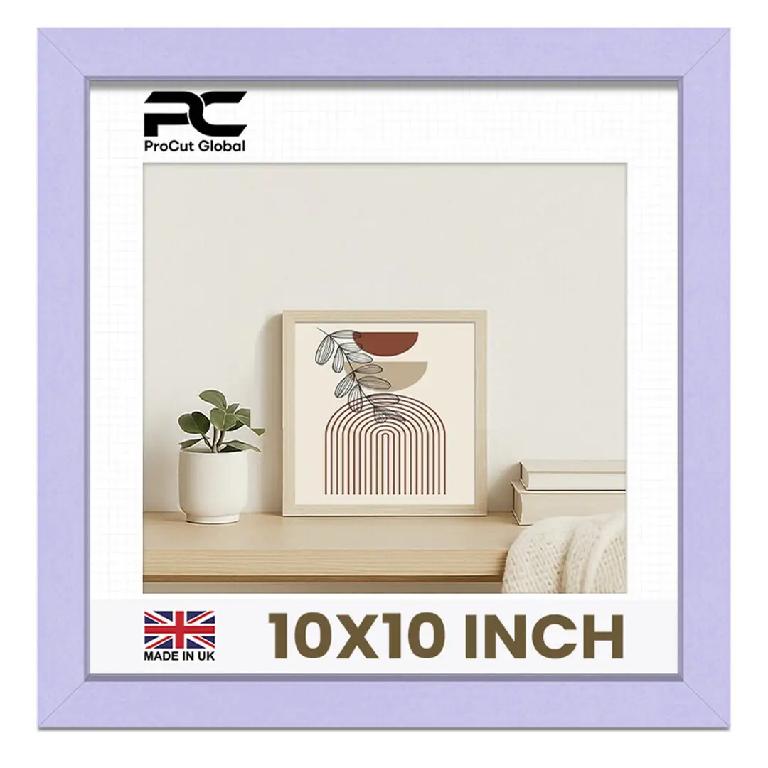 10x10" Sleek Purple Picture Frame With Clear Acrylic Front - For Premium Wall Decor thumbnail 1