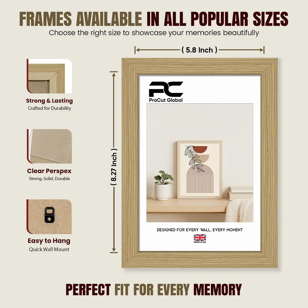 A5 Modern Picture Frame - Elegant Wall Frame With Perspex Front thumbnail 4