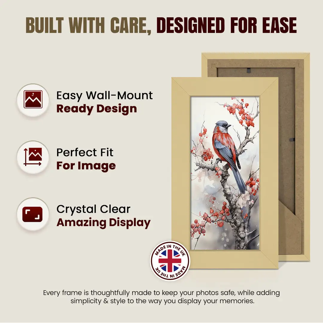 10x4" Modern Mustard Yellow Picture Frame - Elegant Wall Frame With Perspex Front thumbnail 7