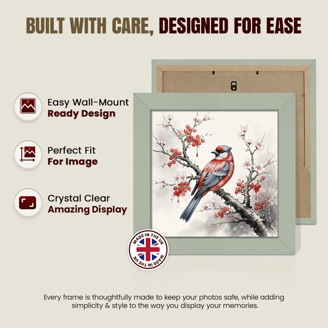 12x12" Modern Green Picture Frame - Premium Photo Frame With Perspex Front thumbnail 7