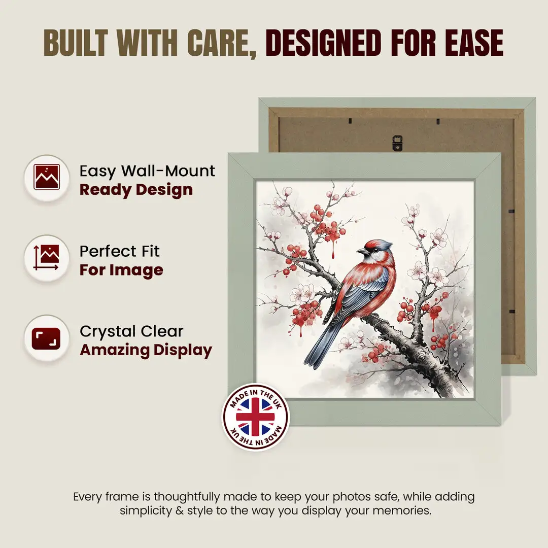 13x13" Modern Green Picture Frame | Beautiful Wall Frame With Perspex Front thumbnail 7