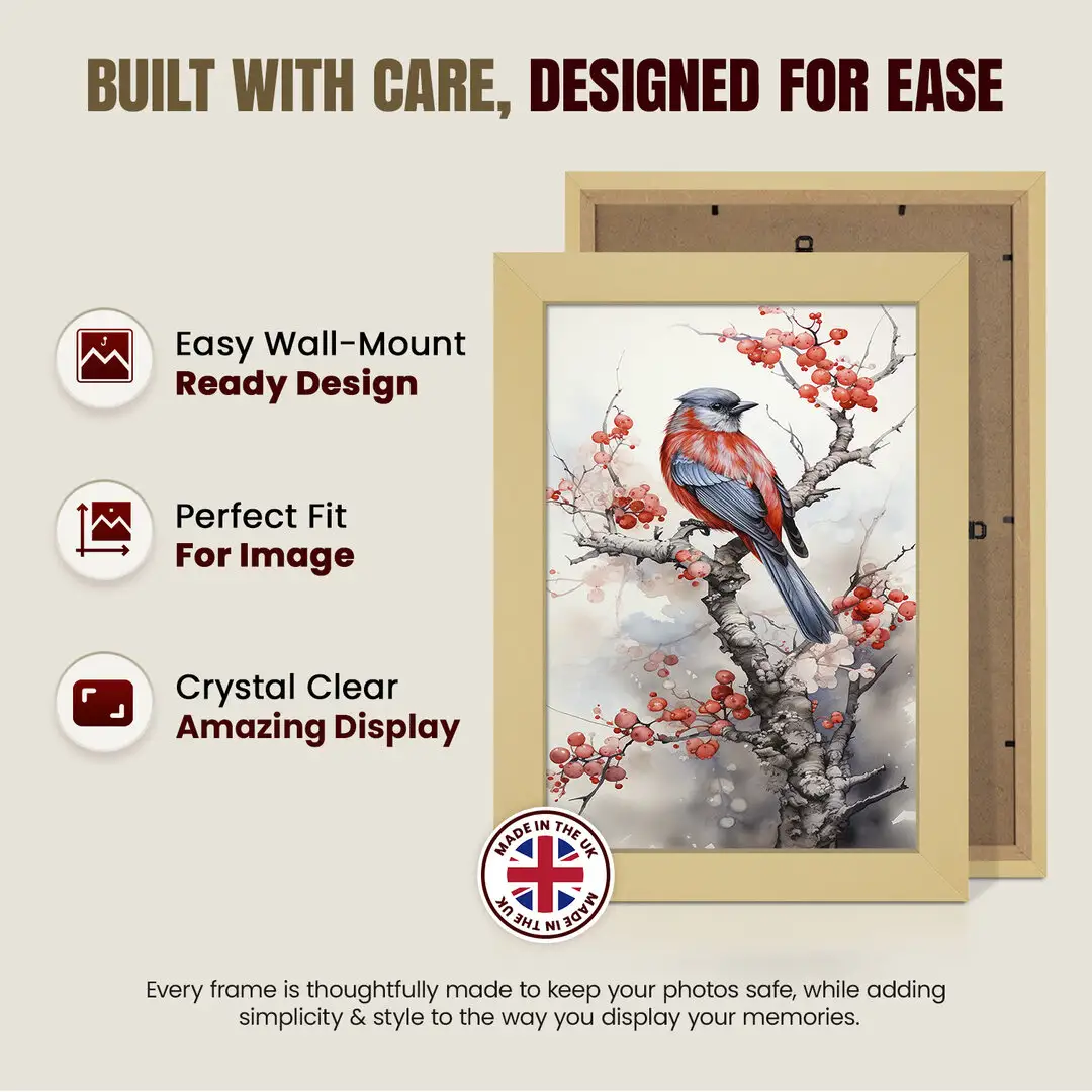 14x10" Modern Mustard Yellow Picture Frame - Premium Photo Frame With Perspex Front thumbnail 7