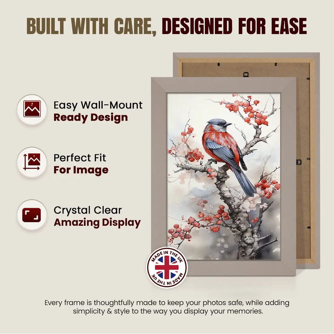 15x9" Modern Rose Gold Picture Frame - Elegant Wall Frame With Perspex Front thumbnail 7