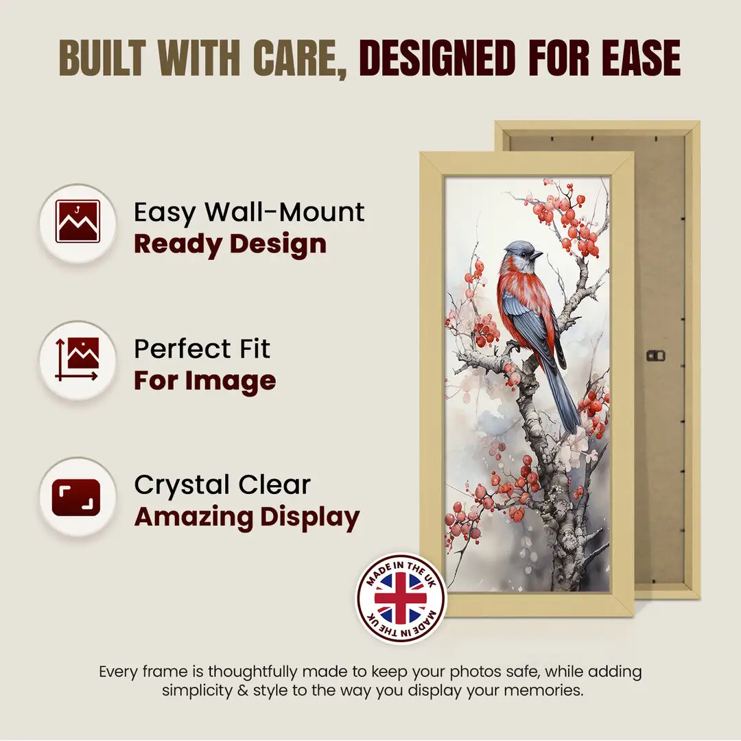 16x5" Modern Mustard Yellow Picture Frame | Beautiful Wall Frame With Perspex Front thumbnail 7
