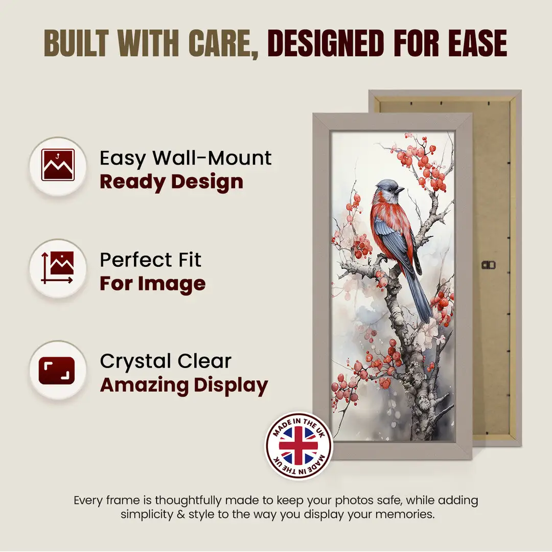 16x8" Modern Rose Gold Picture Frame - Elegant Wall Frame With Perspex Front thumbnail 7
