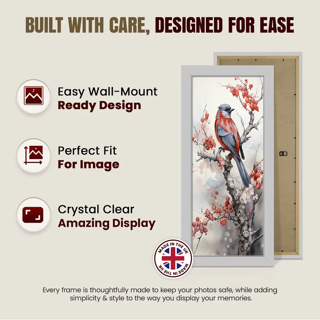 16x8" Modern Silver Picture Frame | Beautiful Wall Frame With Perspex Front thumbnail 7