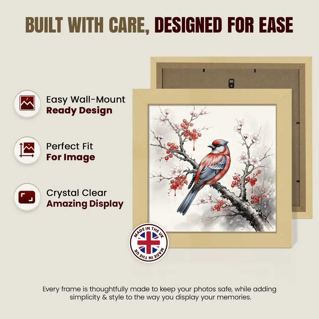 18x18" Modern Mustard Yellow Picture Frame - Elegant Wall Frame With Perspex Front thumbnail 7