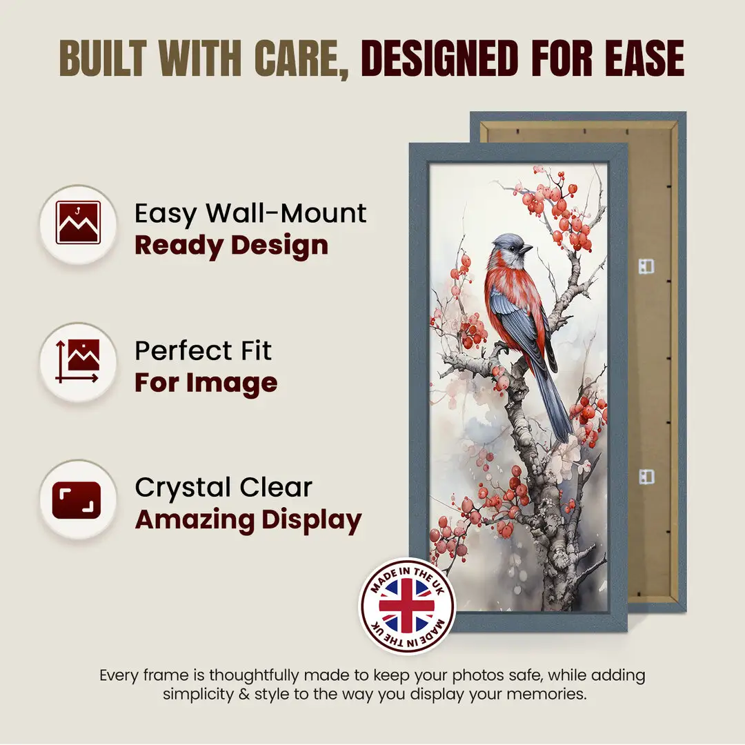 20x10" Modern Navy Blue Picture Frame - Premium Photo Frame With Perspex Front thumbnail 7
