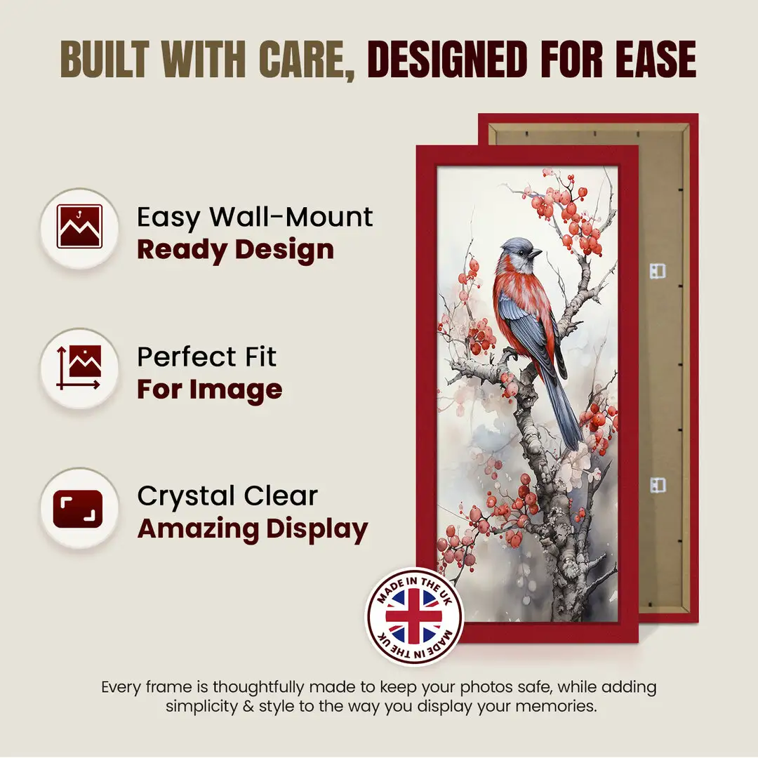 20x10" Modern Red Picture Frame - Premium Photo Frame With Perspex Front thumbnail 7