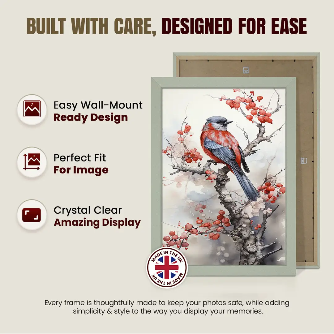 20x14" Modern Green Picture Frame - Elegant Wall Frame With Perspex Front thumbnail 7