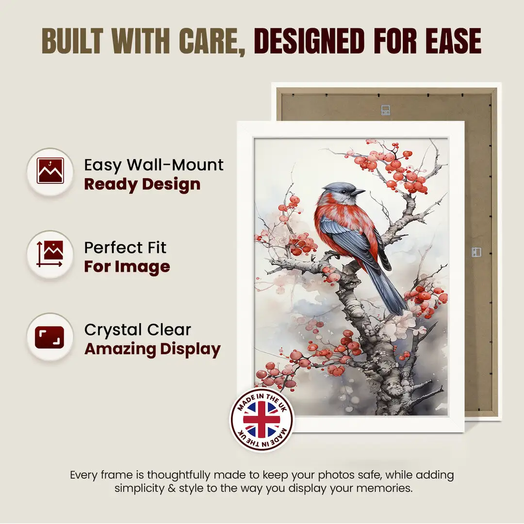 20x14" Modern White Picture Frame - Premium Photo Frame With Perspex Front thumbnail 7