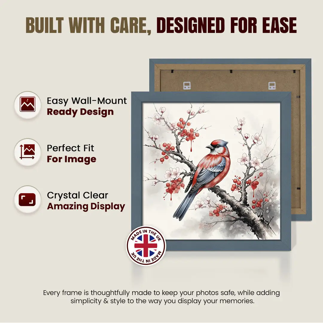 20x20" Modern Navy Blue Picture Frame - Premium Photo Frame With Perspex Front thumbnail 7