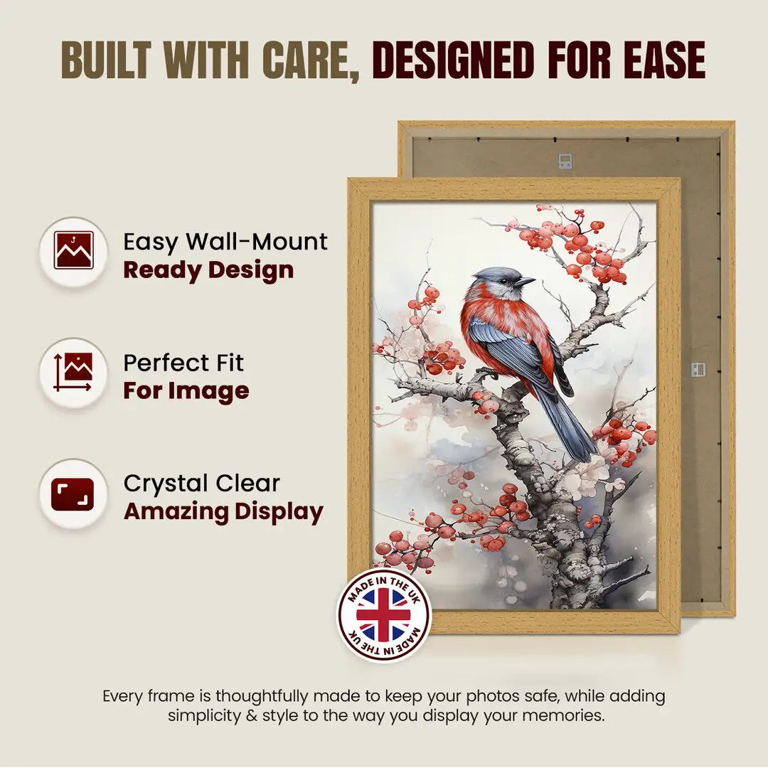 22x18" Modern Country Pine Picture Frame | Beautiful Wall Frame With Perspex Front thumbnail 7