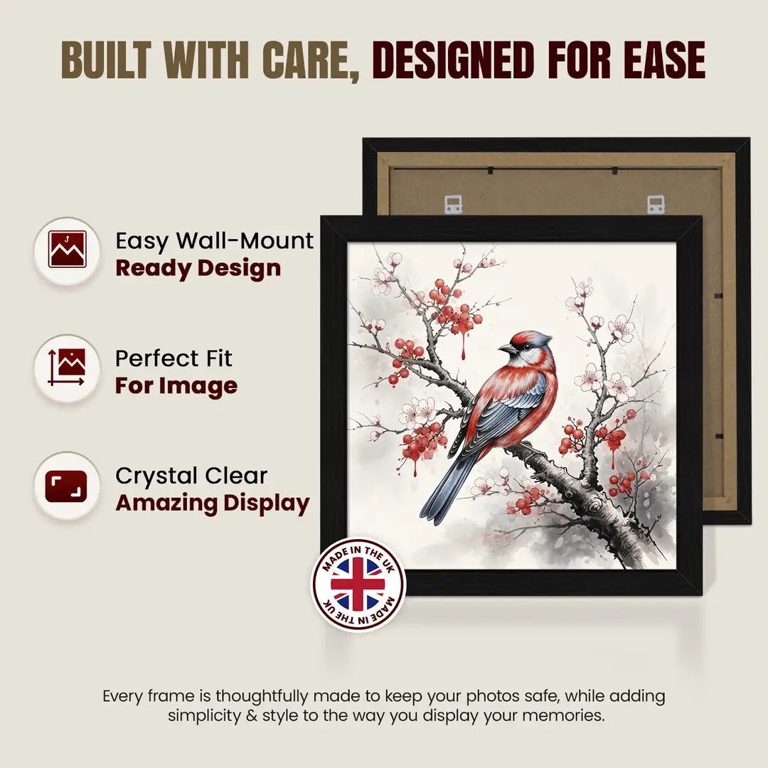 23x23" Modern Black Picture Frame - Premium Photo Frame With Perspex Front thumbnail 7