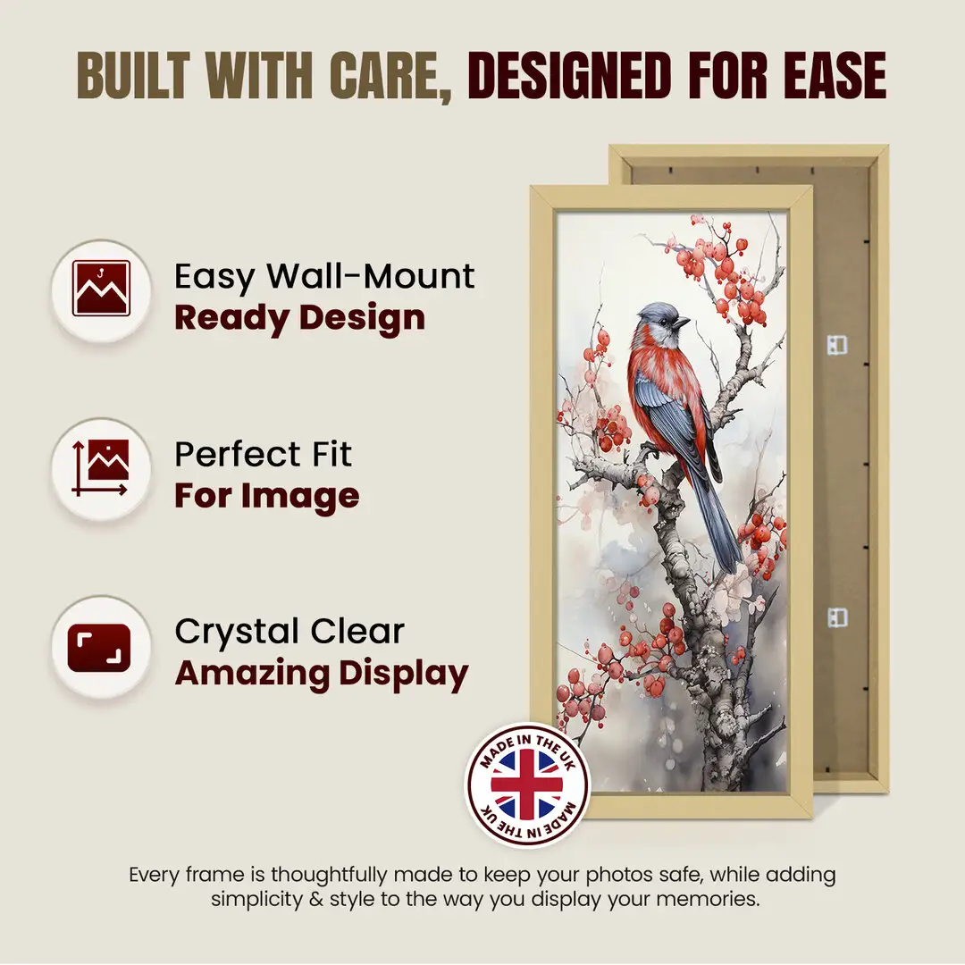 24x12" Modern Mustard Yellow Picture Frame | Beautiful Wall Frame With Perspex Front thumbnail 7