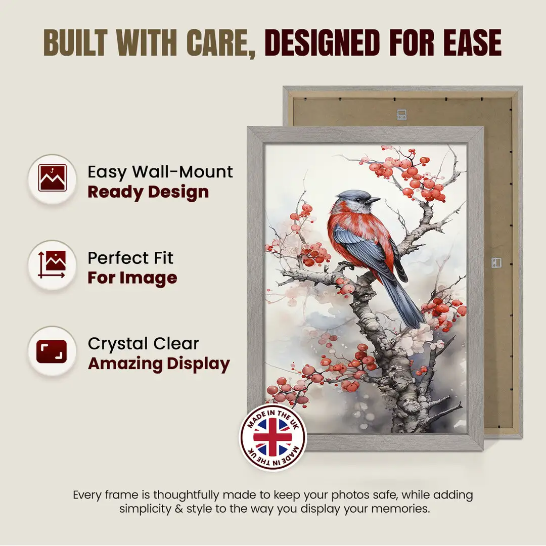 24x16" Modern Aluminium Picture Frame | Beautiful Wall Frame With Perspex Front thumbnail 7