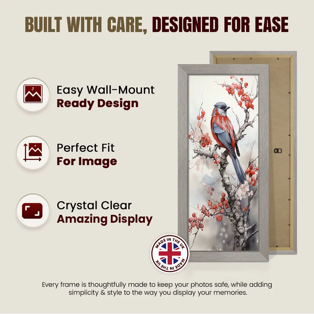 40x20cm Modern Aluminium Picture Frame - Elegant Wall Frame With Perspex Front thumbnail 7