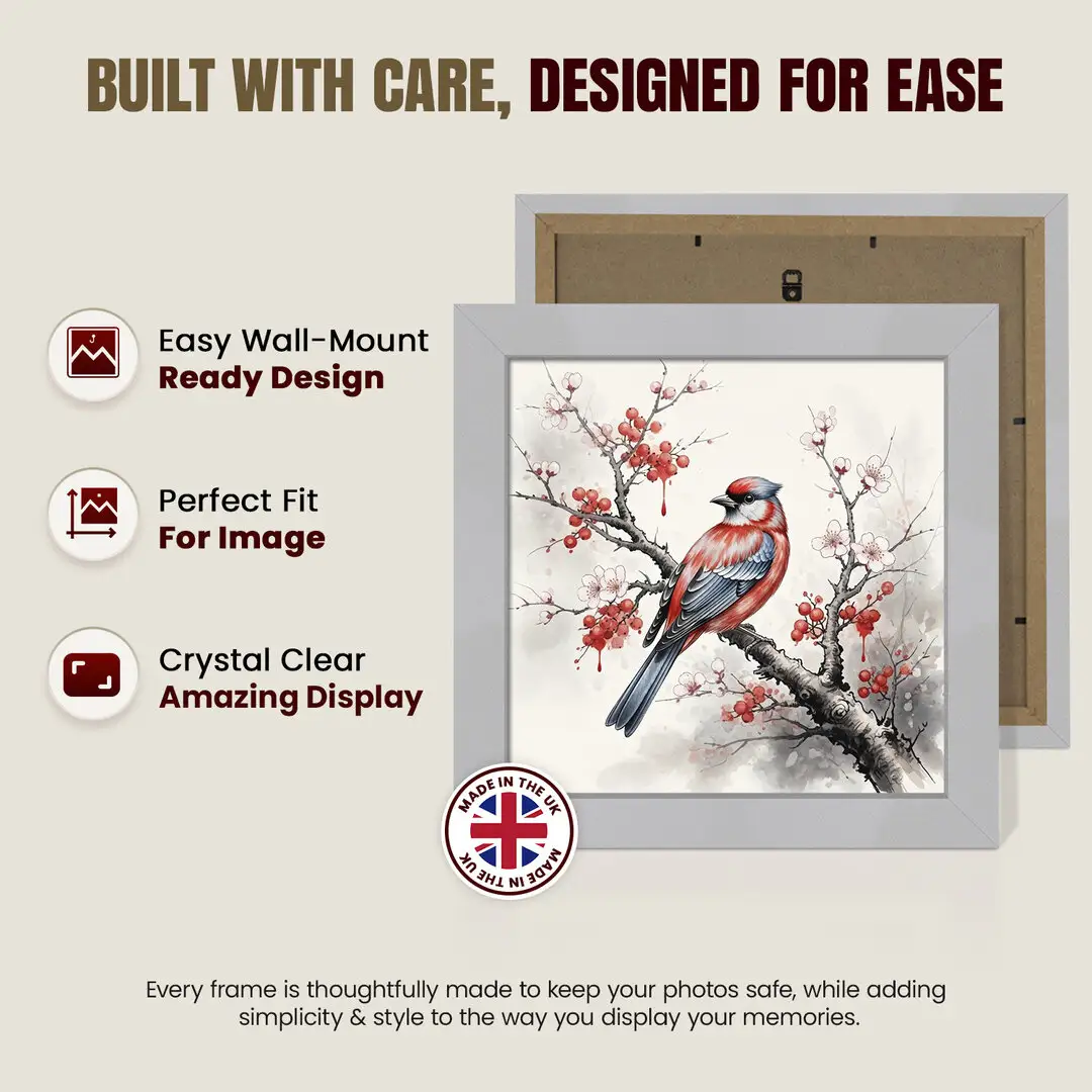 40x40cm Modern Silver Picture Frame - Premium Photo Frame With Perspex Front thumbnail 7