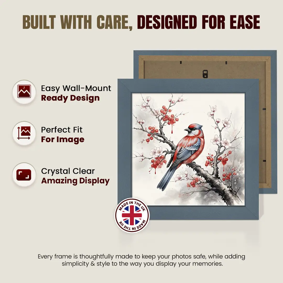 45x45cm Modern Navy Blue Picture Frame - Premium Photo Frame With Perspex Front thumbnail 7