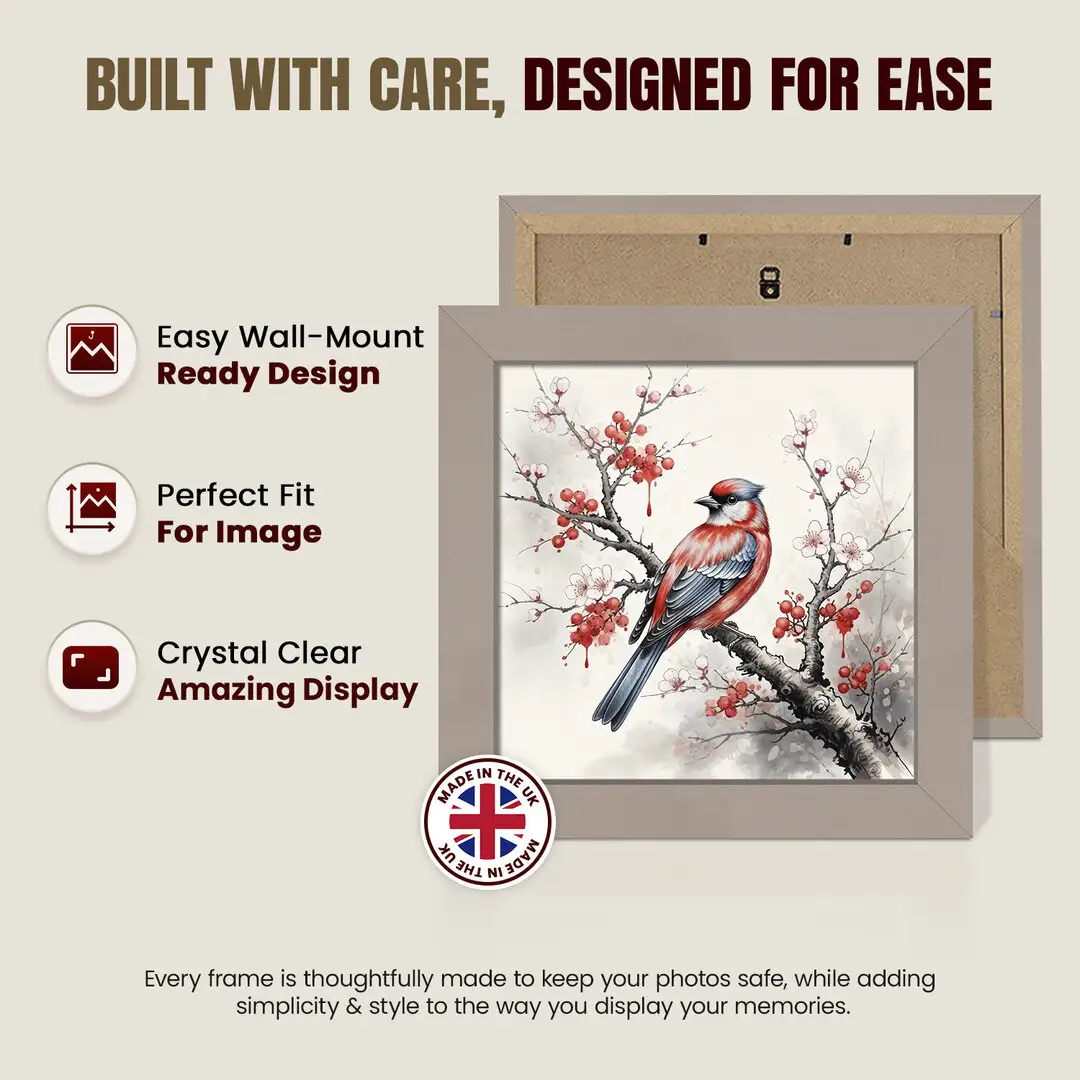 5x5" Modern Rose Gold Picture Frame - Elegant Wall Frame With Perspex Front thumbnail 7