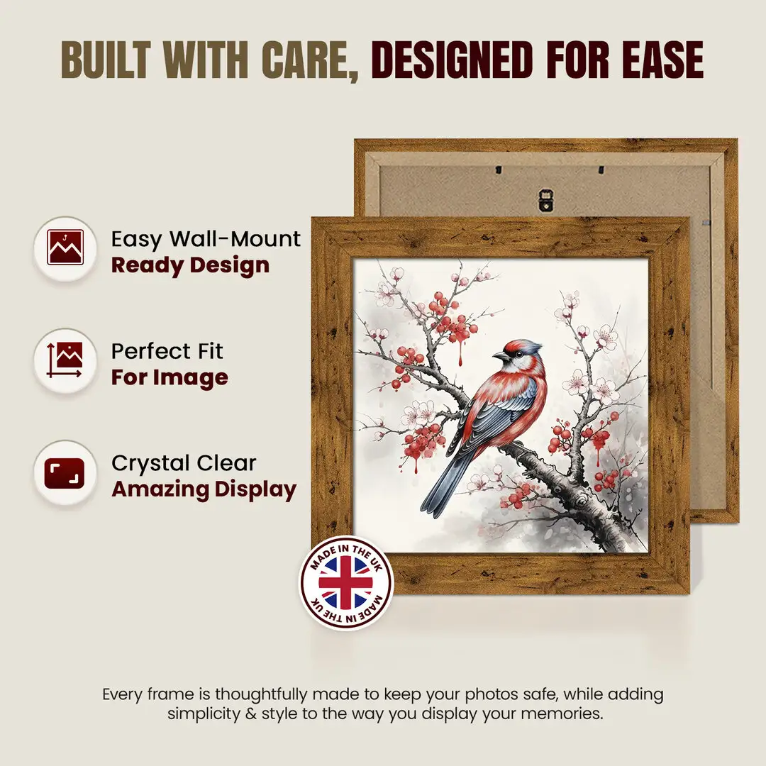 5x5" Modern Picture Frame - Elegant Wall Frame With Perspex Front thumbnail 7