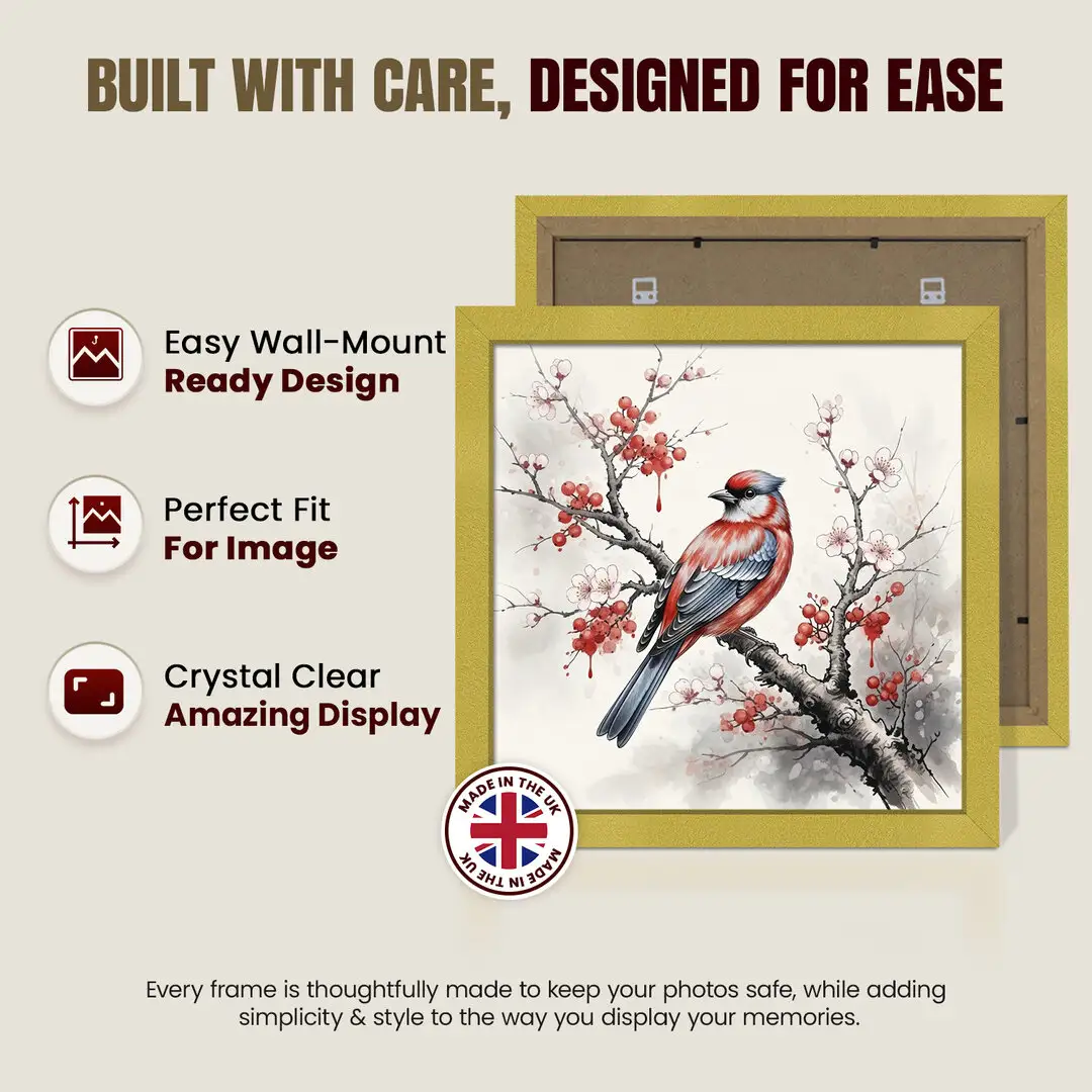 60x60cm Modern Gold Picture Frame - Premium Photo Frame With Perspex Front thumbnail 7