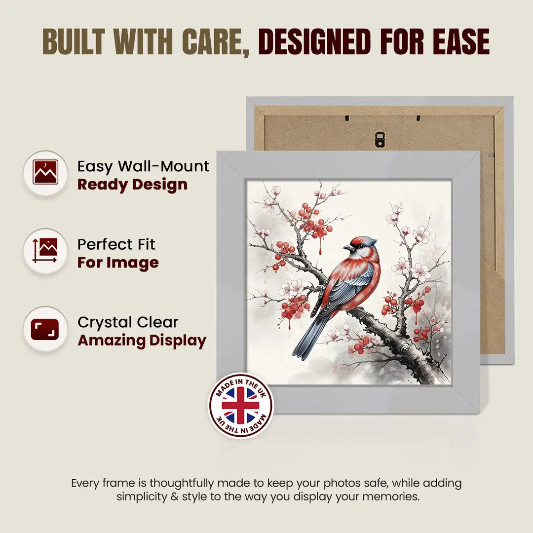 6x6" Modern Silver Picture Frame - Premium Photo Frame With Perspex Front thumbnail 7