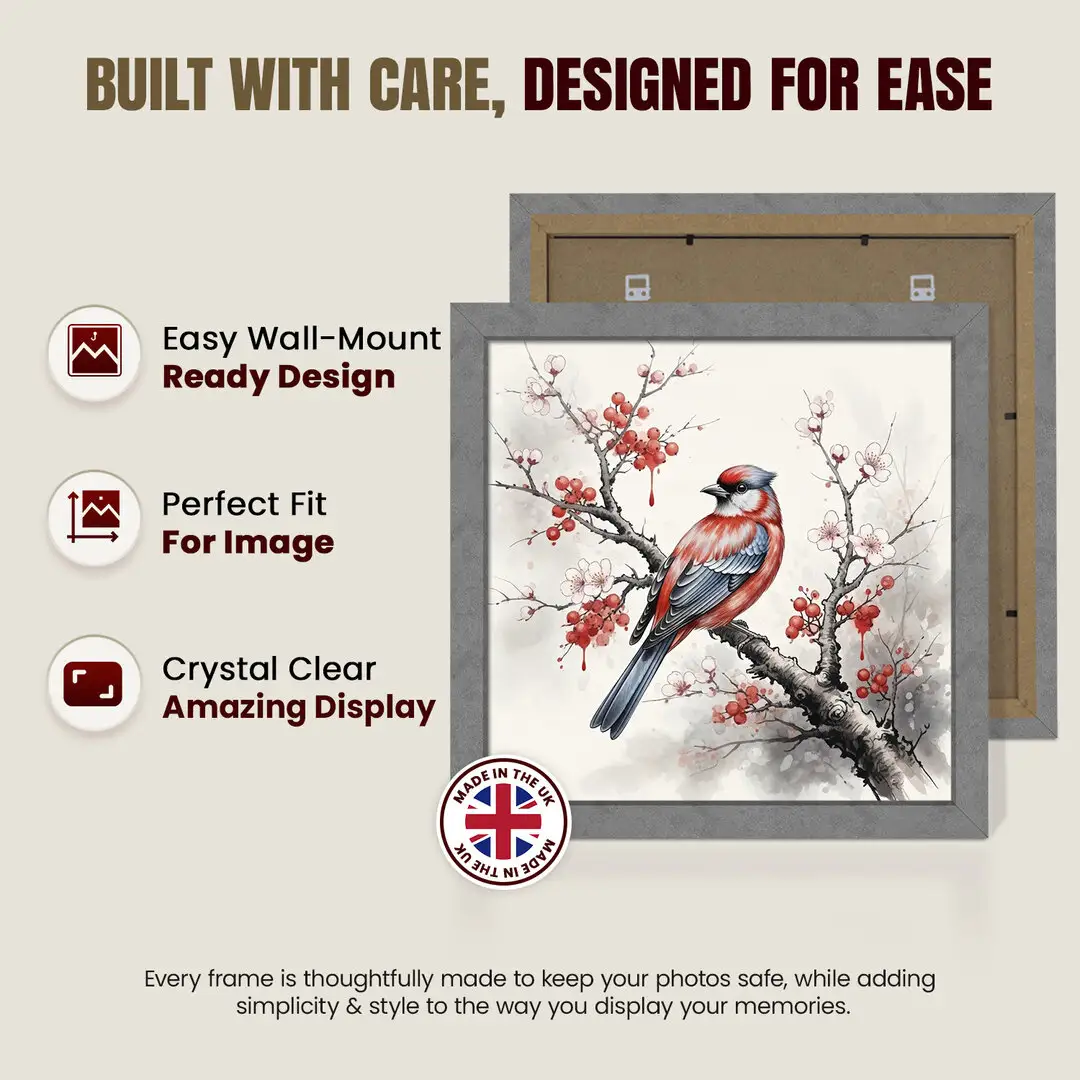 80x80cm Modern Grey Marble Picture Frame - Premium Photo Frame With Perspex Front thumbnail 7