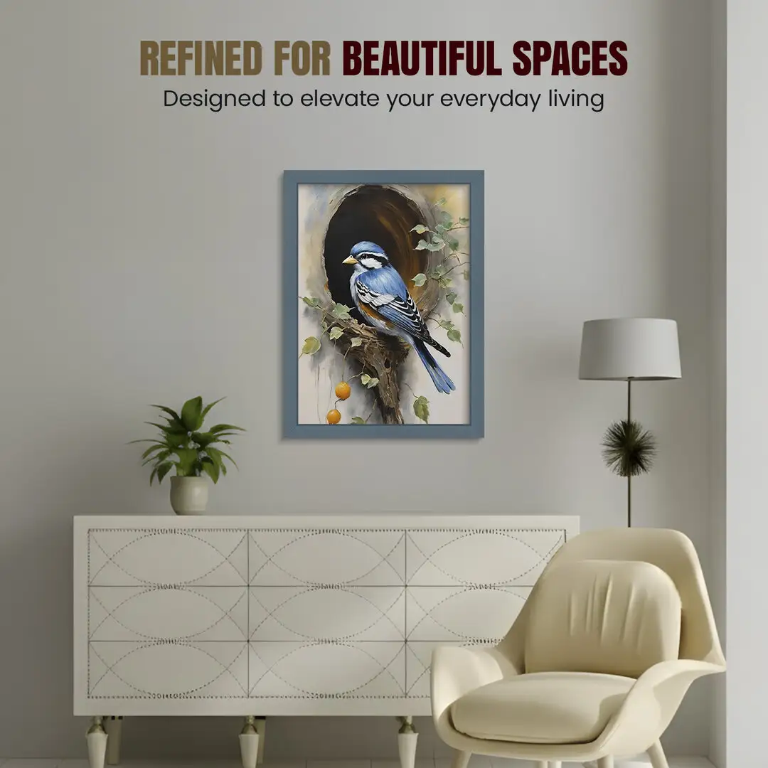 100x70cm Modern Navy Blue Picture Frame - Elegant Wall Frame With Perspex Front thumbnail 2