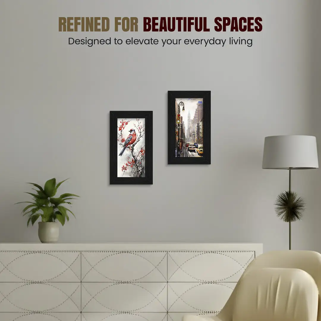 10x4" Modern Black Picture Frame - Elegant Wall Frame With Perspex Front thumbnail 2
