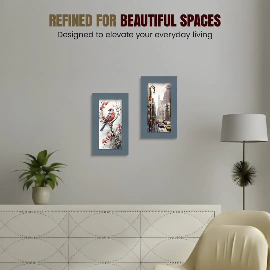 10x4" Modern Navy Blue Picture Frame - Premium Photo Frame With Perspex Front thumbnail 2