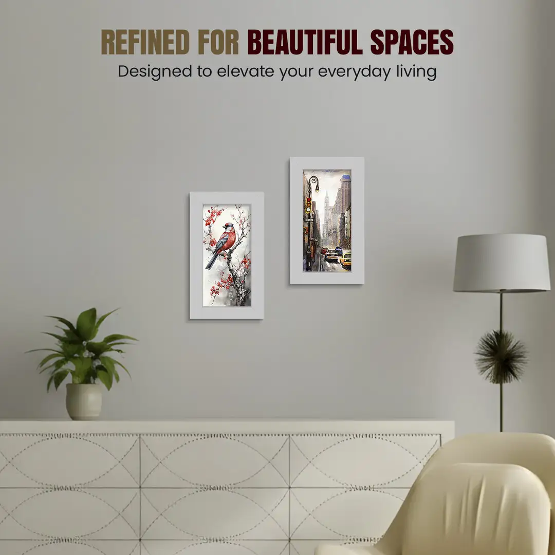 10x5" Modern Silver Picture Frame | Beautiful Wall Frame With Perspex Front thumbnail 2