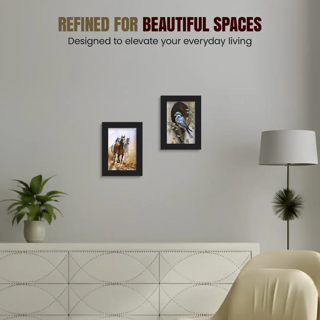 10x7" Modern Matte Black Picture Frame | Beautiful Wall Frame With Perspex Front thumbnail 2