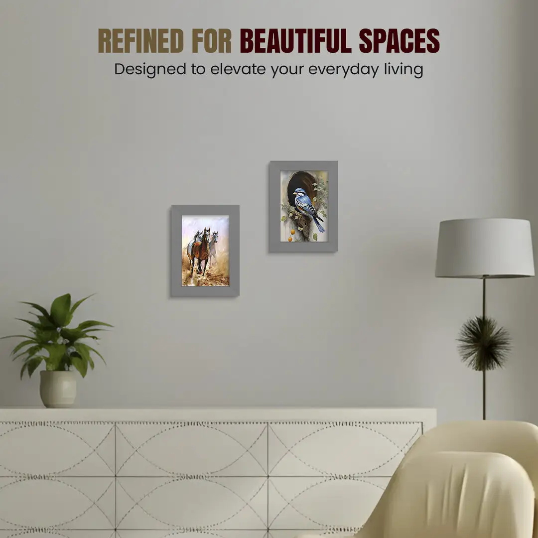 10x8" Modern Dark Grey Picture Frame - Premium Photo Frame With Perspex Front thumbnail 2