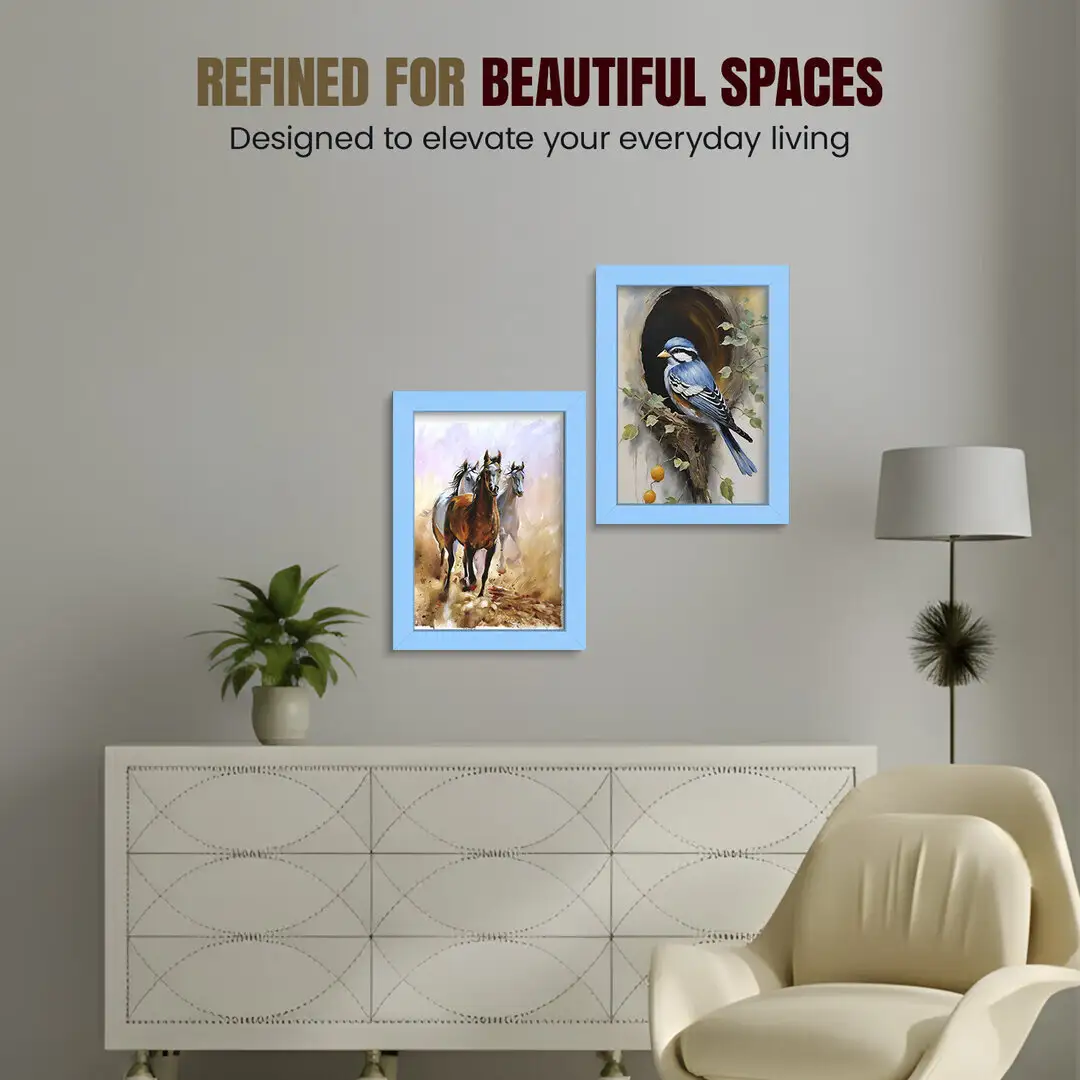 15x10" Modern Baby Blue Picture Frame - Premium Photo Frame With Perspex Front thumbnail 2