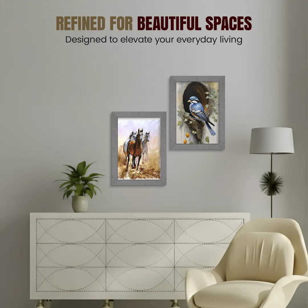 15x10" Modern Grey Marble Picture Frame - Premium Photo Frame With Perspex Front thumbnail 2
