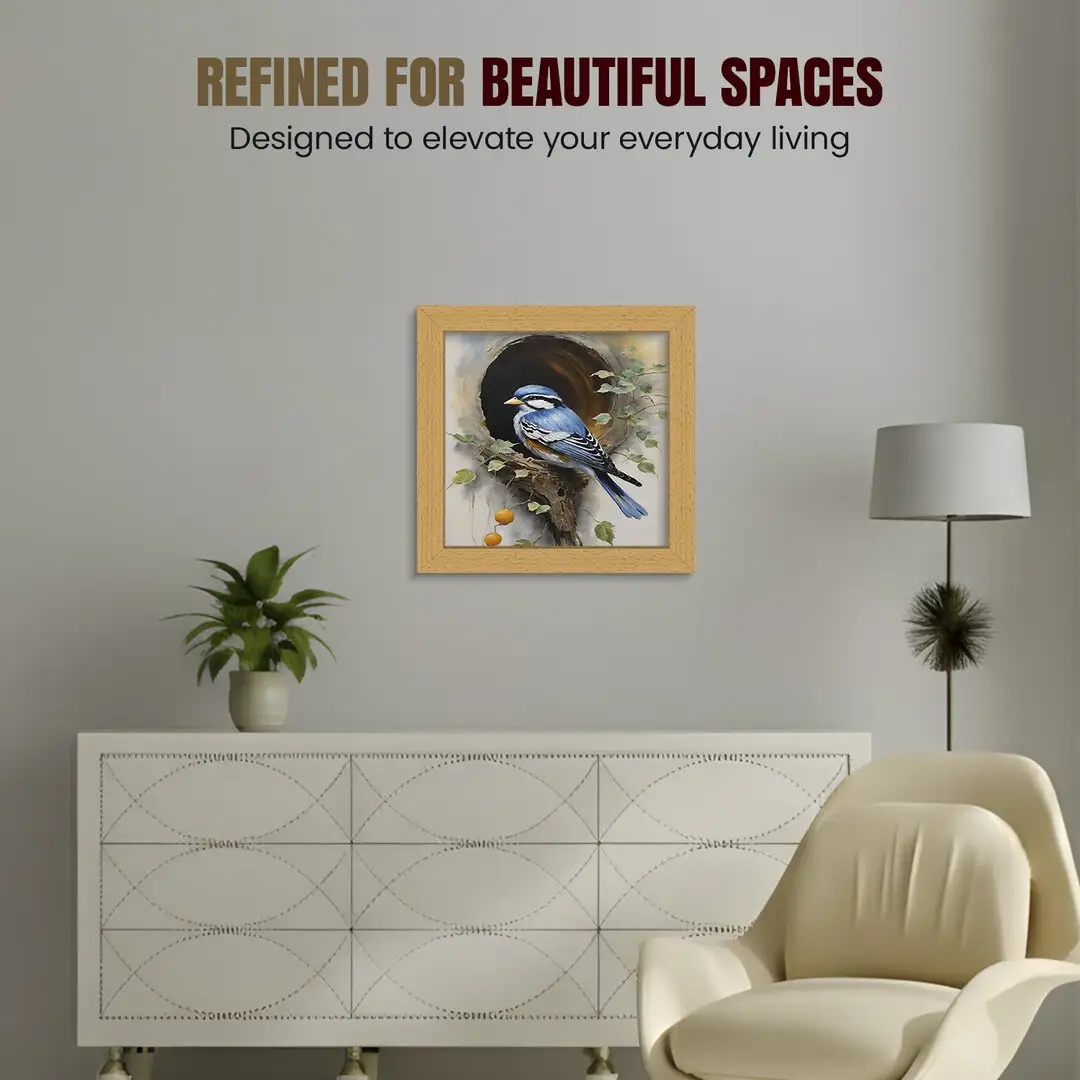 15x15" Modern Country Pine Picture Frame - Elegant Wall Frame With Perspex Front thumbnail 2