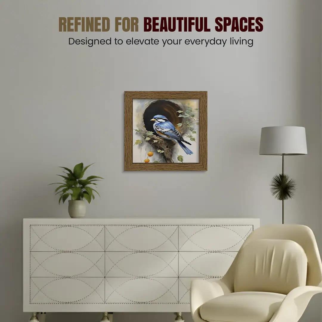 15x15" Modern Dark Oak Picture Frame - Premium Photo Frame With Perspex Front thumbnail 2
