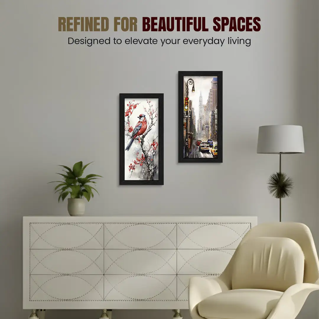 15x5" Modern Black Picture Frame - Premium Photo Frame With Perspex Front thumbnail 2