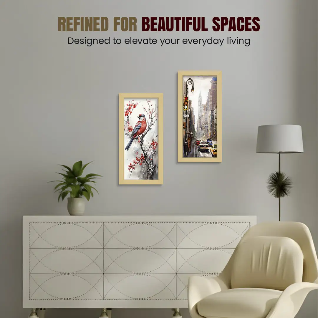 16x5" Modern Mustard Yellow Picture Frame | Beautiful Wall Frame With Perspex Front thumbnail 2