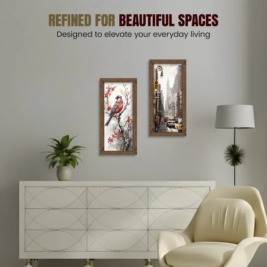 16x8" Modern Dark Oak Picture Frame - Elegant Wall Frame With Perspex Front thumbnail 2