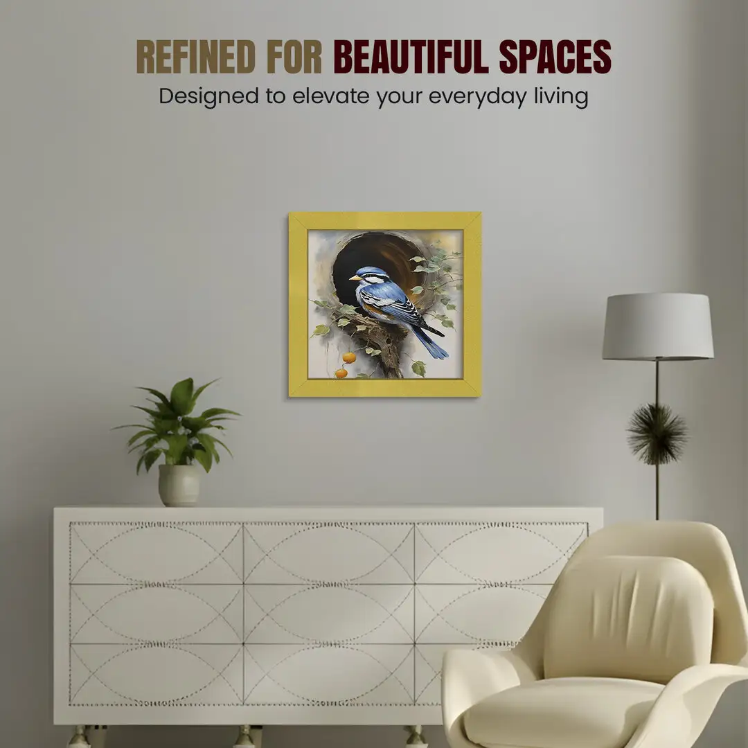 17x17" Modern Gold Picture Frame | Beautiful Wall Frame With Perspex Front thumbnail 2