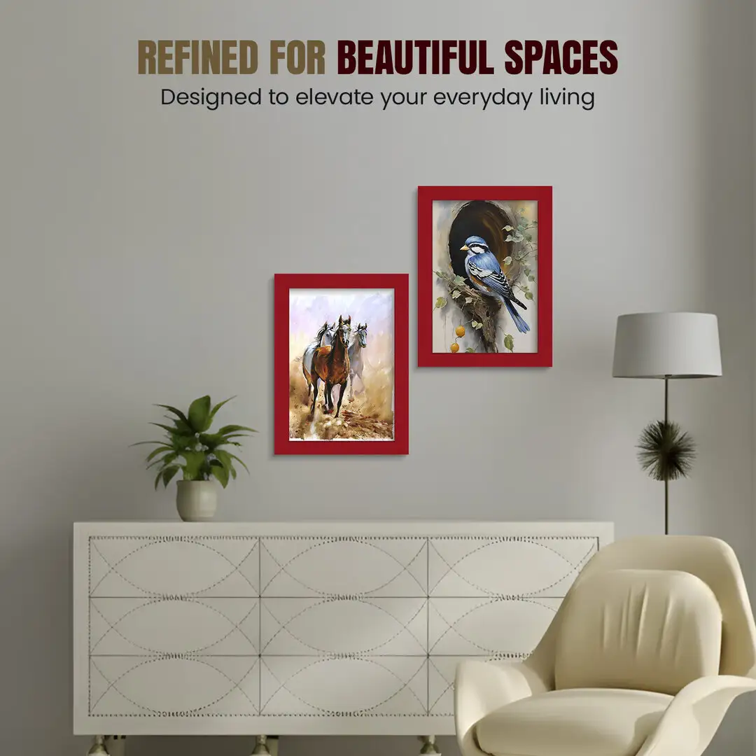 18x16" Modern Red Picture Frame - Premium Photo Frame With Perspex Front thumbnail 2