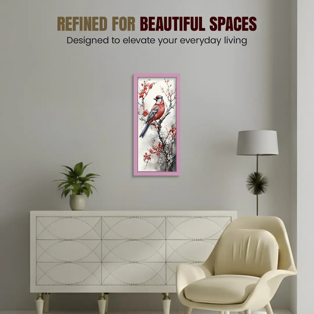 20x10" Modern Pastel Pink Picture Frame - Premium Photo Frame With Perspex Front thumbnail 2